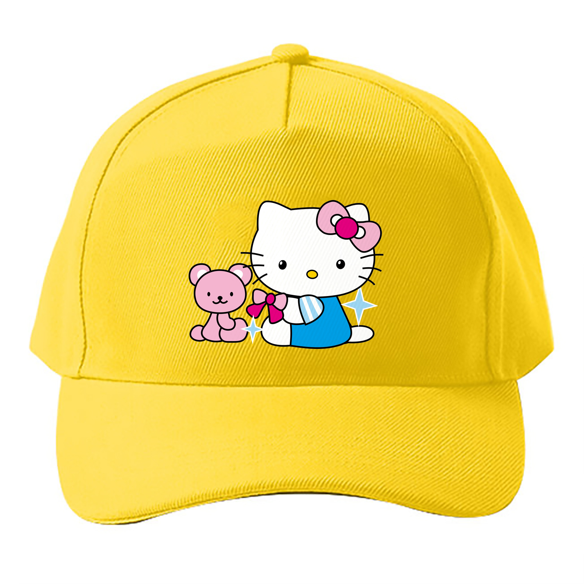 （画像用） Hello Kitty ハローキティ ベースボールキャップ 綿100％ 男女兼用 帽子 スポーツ